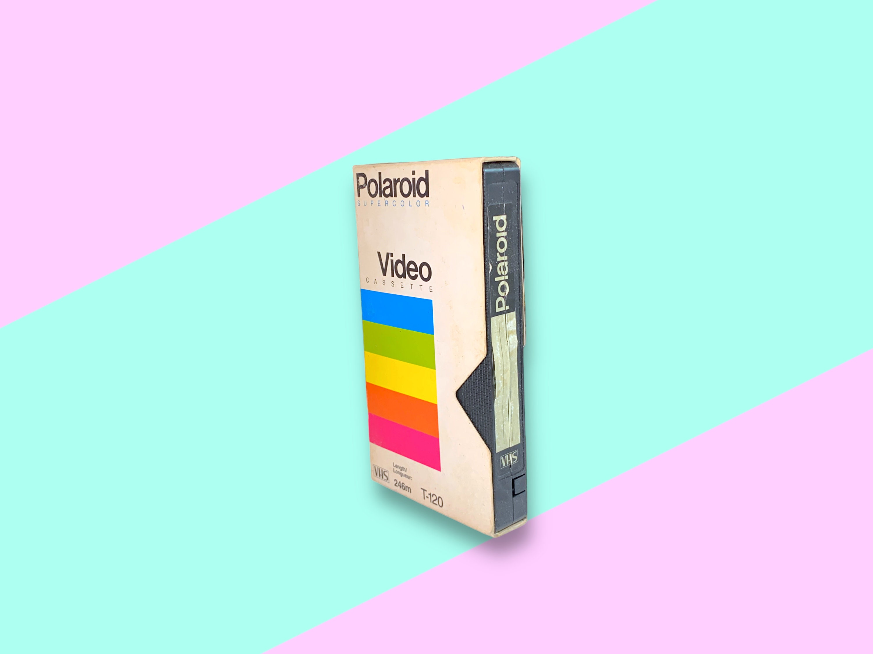 Polaroid | Other | Set Of 5 Polaroid Supercolor Plus T2 Vhs Blank Cassette Tapes 63e15a3d3676a101dc100bd3