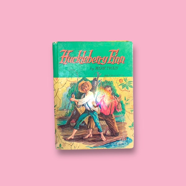 Libro vintage di Huckleberry Finn.