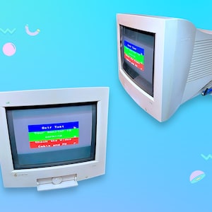 Vintage 90’s Y2K Desktop Computer  Monitor Screen.Rare.