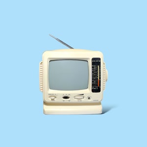 Televisor portátil vintage. Tal como está.