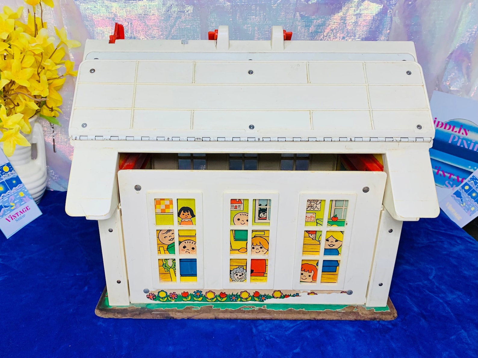 Vintage Fisher Price School House Toy. Etsy