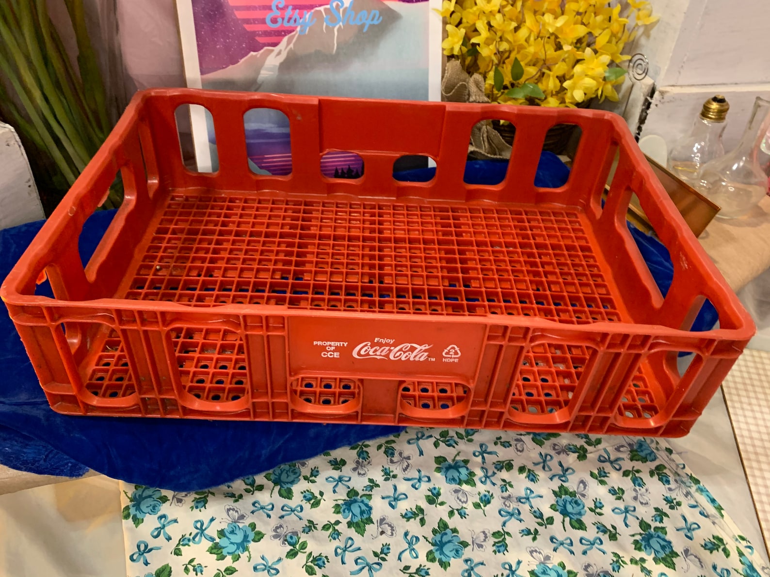 Vintage Plastic CocaCola Crate Etsy