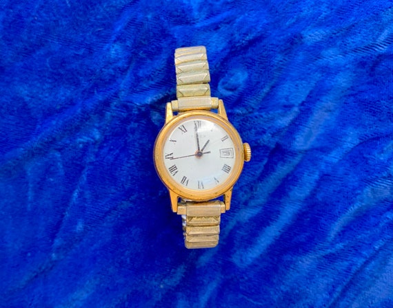 Vintage Gold Timex Wrist Watch - image 3