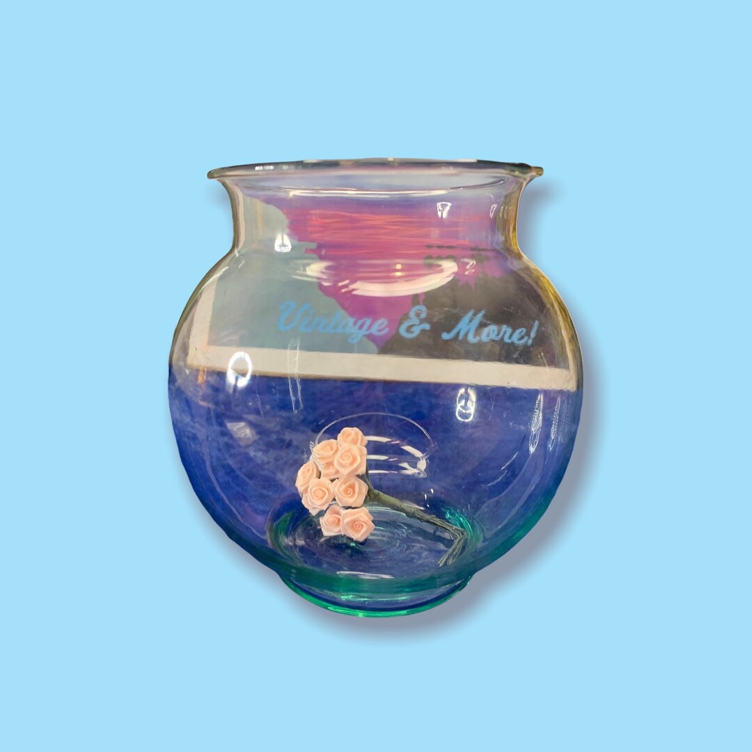 Vintage Tinted Glass Globe Bowl. Etsy