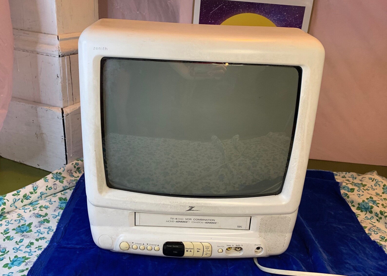 Vintage Zenith VHS Television Set. Etsy