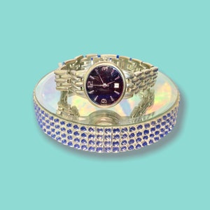 Vintage Silver Analog Wrist Watch.
