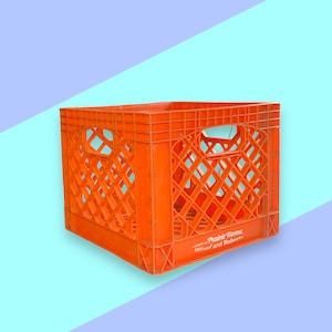 Vintage Prairie Farms Milk Crate.