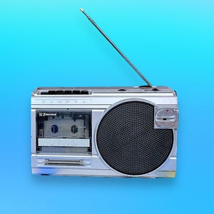 Vintage Radio Cassette Tape Player Recorder. Emerson.