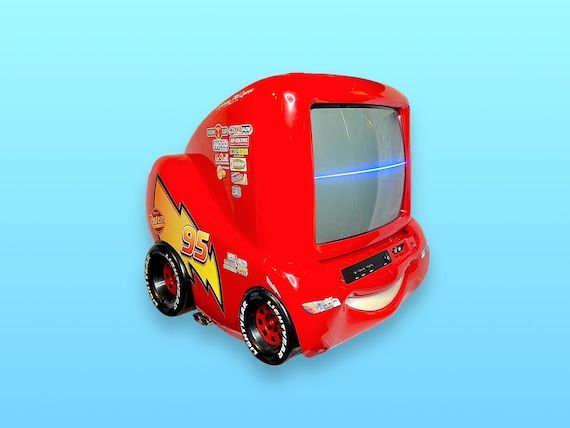 ビンテージカー TV ブラウン管テレビ セット。現状のまま。動作します