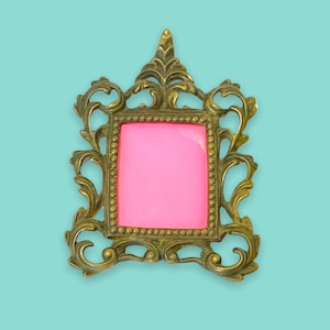 Vintage Solid Brass Picture Frame.