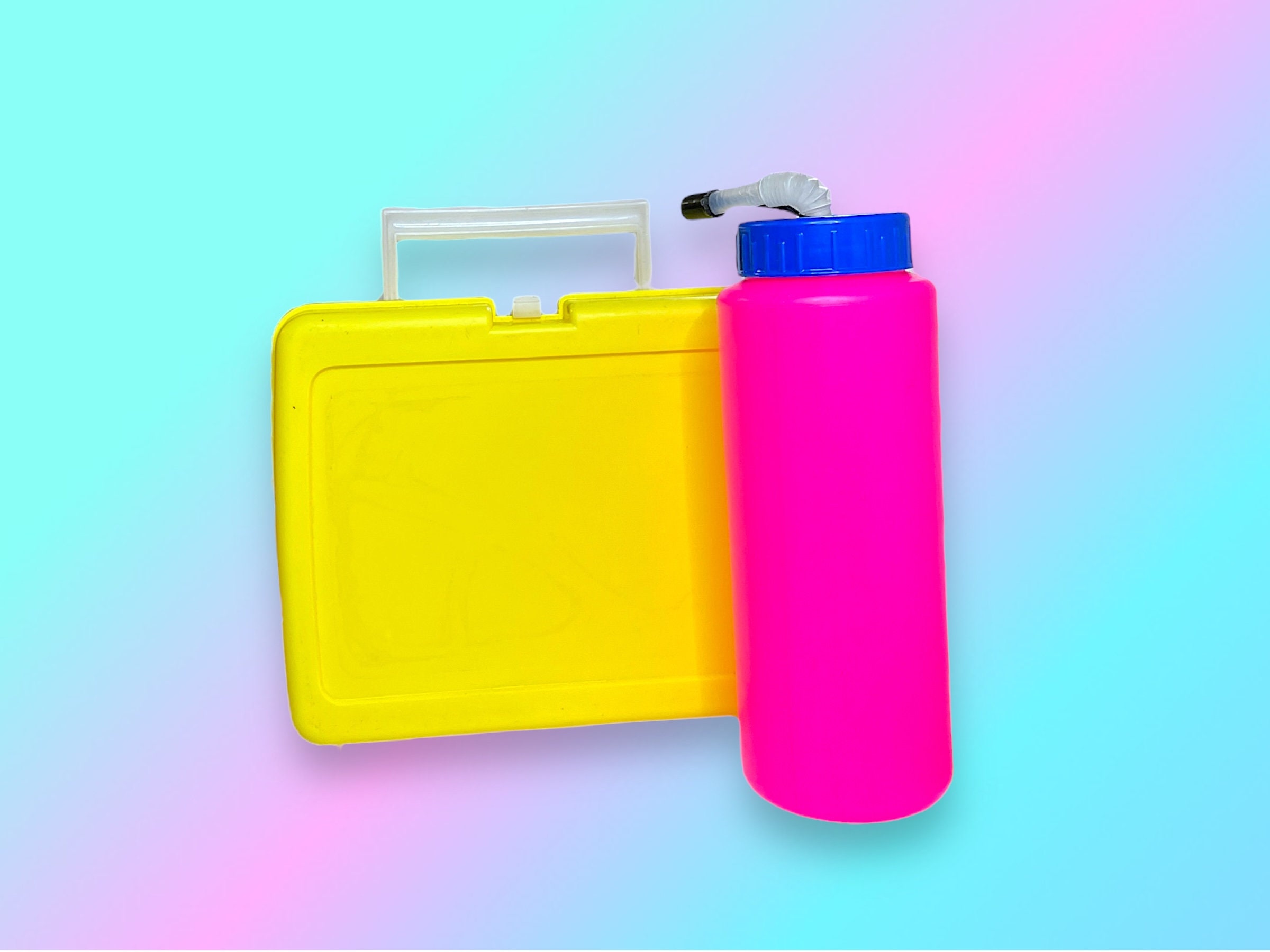Glacière Lunchbox 6L Vert Pop -logo et sangle rose POLARBOX