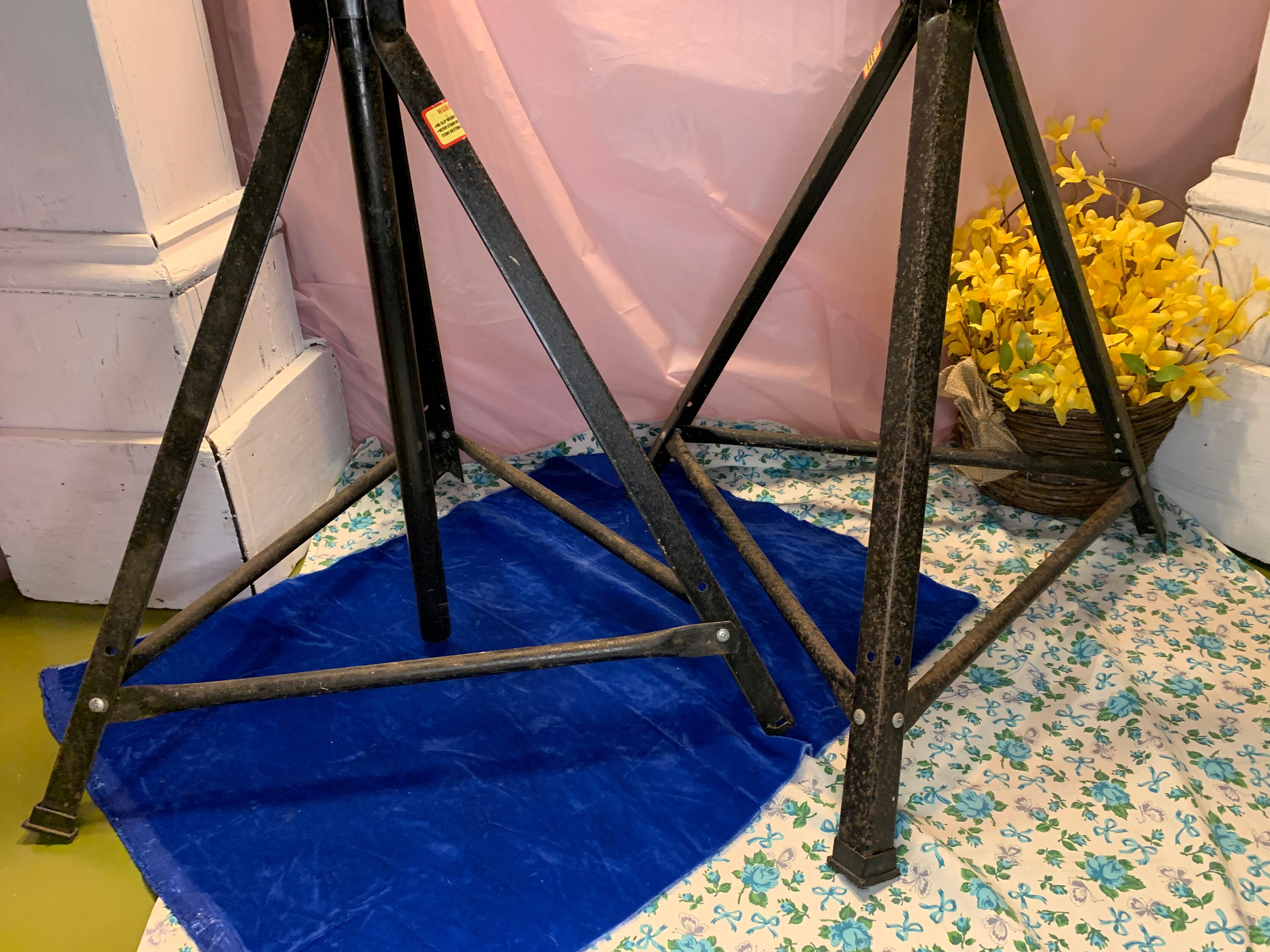 Vintage Metal Roller Stands. Etsy