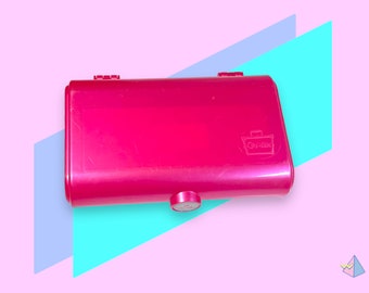 Vintage Y2K Pink Caboodles Compact Mirror Case.