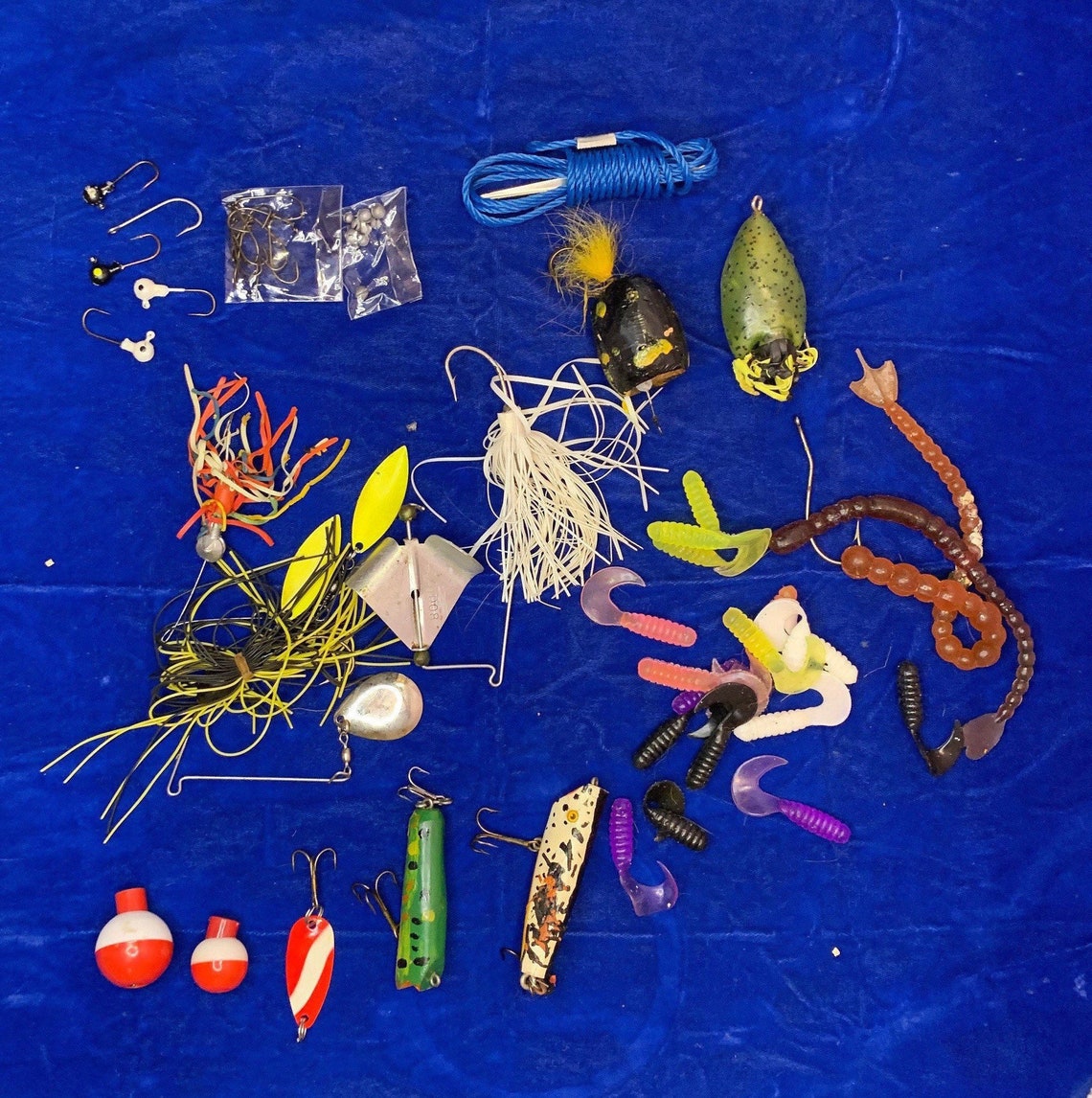 Vintage Fishing Lures and Tackle variety Collection. Etsy