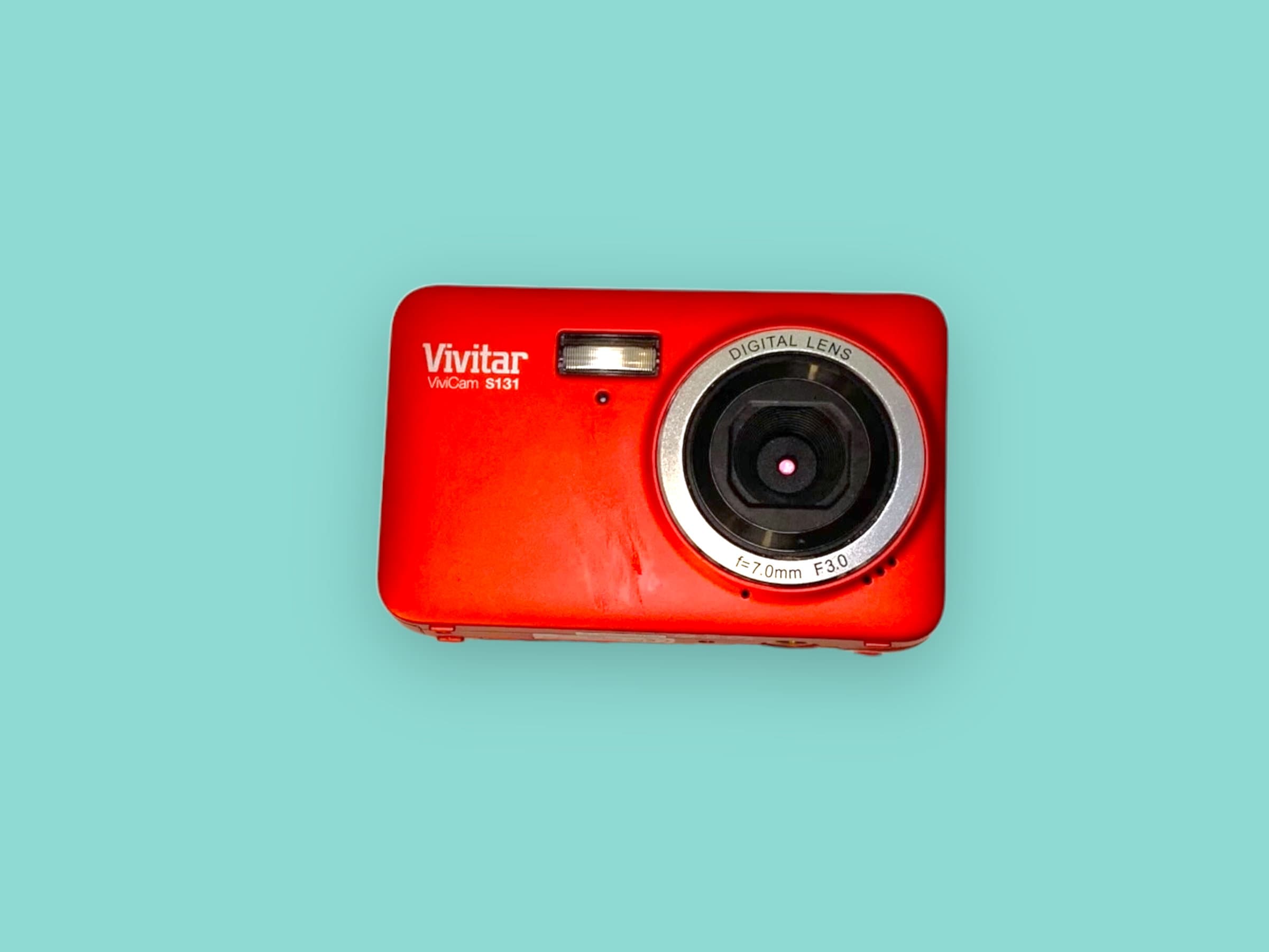 デジタルカメラ RED pink ASCD2-R ASAGAO Digital Camera New (Red) ASAGAO レッド色