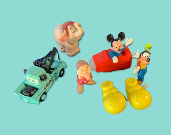 Vintage Disney Mickey Character Toys.