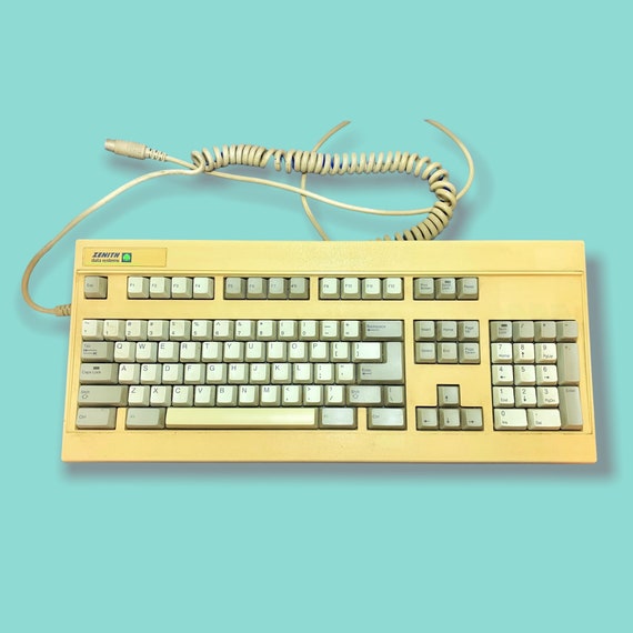 Vintage Computer Zenith Keyboard. Etsy
