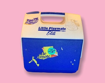 Vintage 90s Plastic Playmate Igloo Cooler.