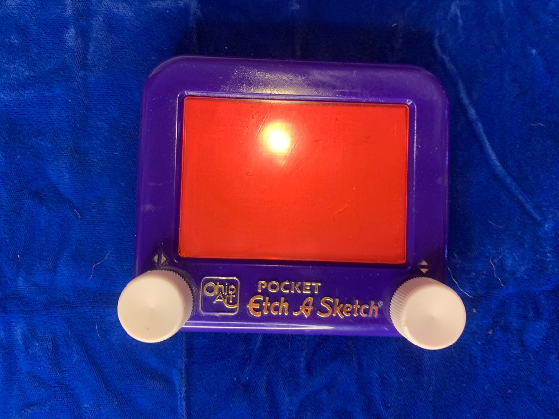 Vintage Pocket Etch a Sketch Toy. Etsy