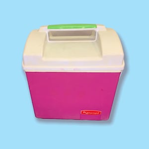 Vintage 90s Pink 6pack Ice Cooler.