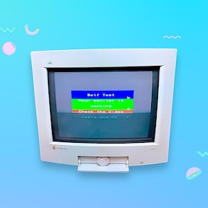 Vintage Y2K Gateway Desktop Computer PC Monitor Screen. Works! Rare.