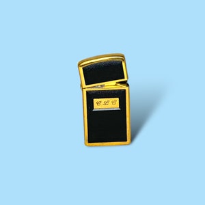 Vintage Brass Engraved Zippo Lighter.