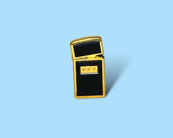 Vintage Brass Engraved Zippo Lighter.