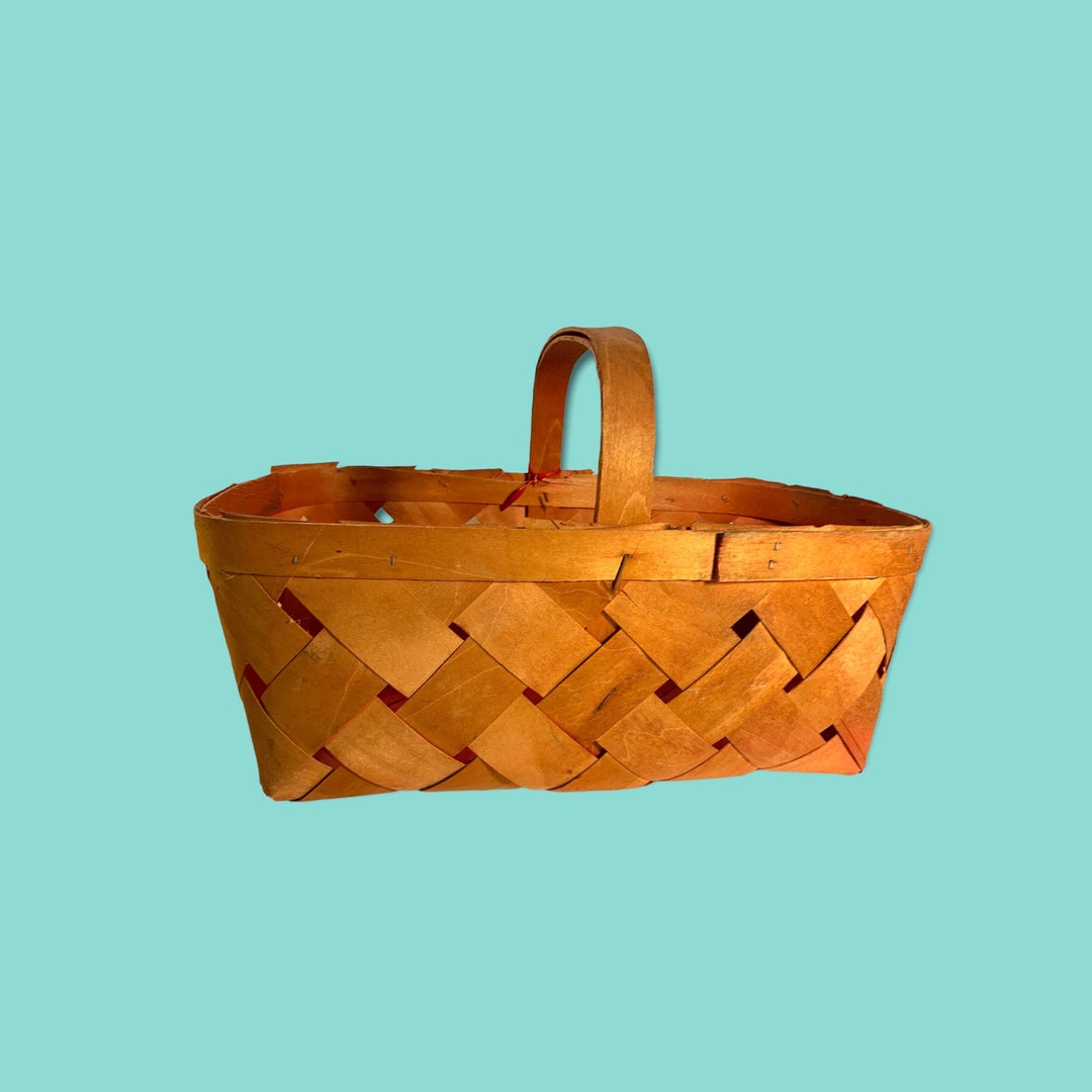 Vintage Big Woven Basket. Etsy