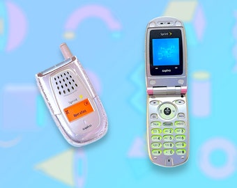 Vintage Y2K Pink Sanyo Flip Cell Phone.Rare.As is.Works