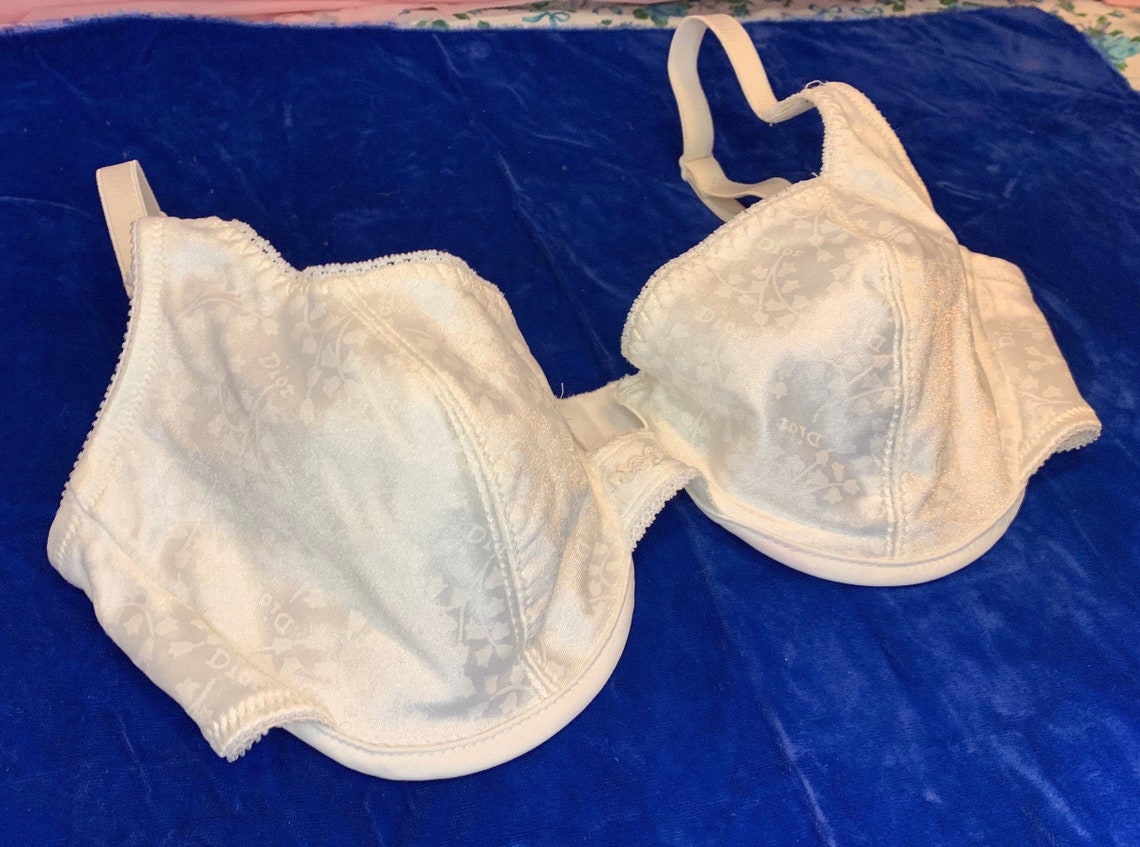 Vintage Christian Dior Intimates White Nylon Lingerie Bra. Etsy