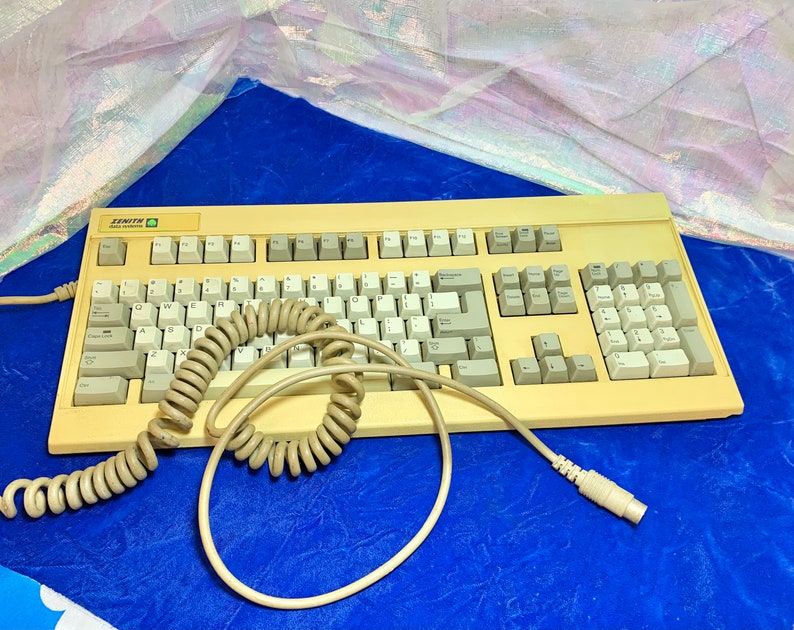 Vintage Computer Zenith Keyboard. Etsy
