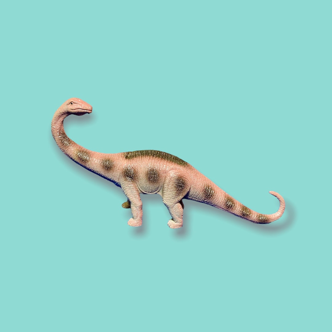 Vintage 90s Plastic Toy Dinosaur Long Neck. - Etsy