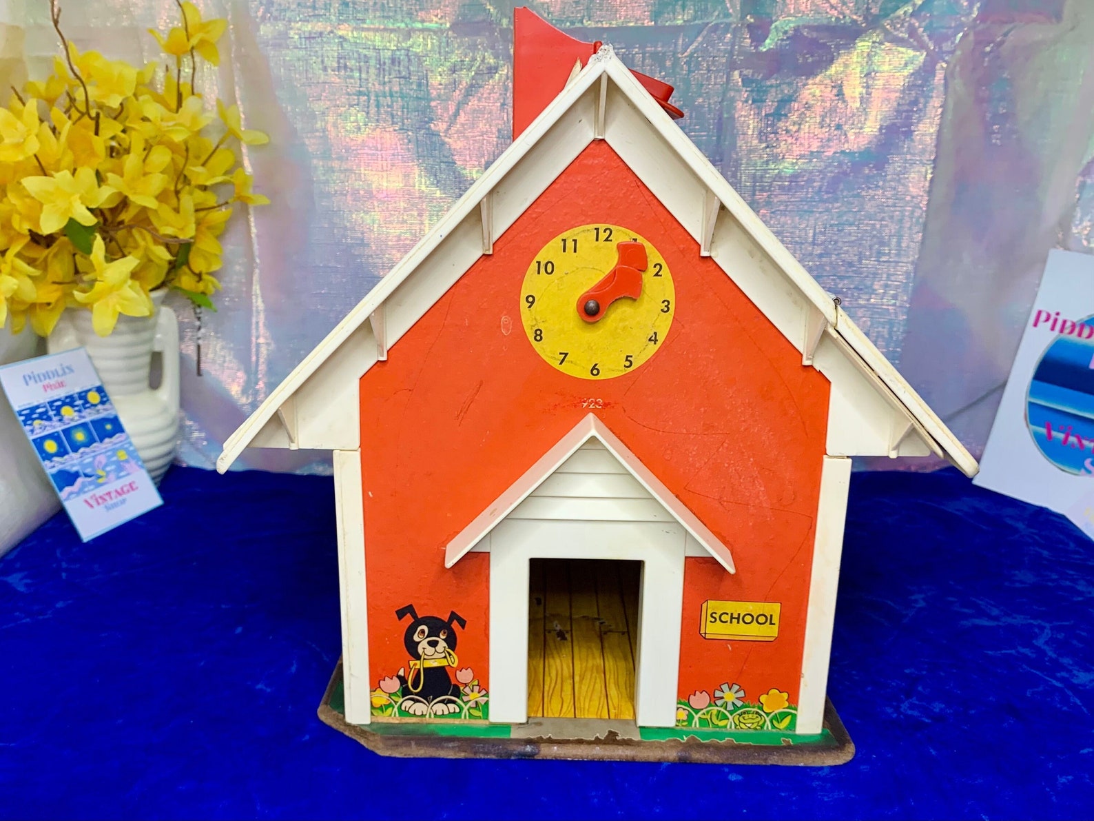 Vintage Fisher Price School House Toy. Etsy