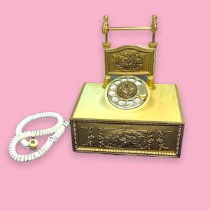 Vintage Western Electric Rotary Style Spiral Cord Telephone Phone.As Is.