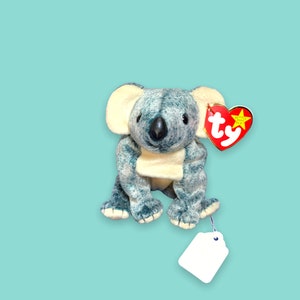 Vintage Beanie Babies Koala Bear. Eucalyptus.