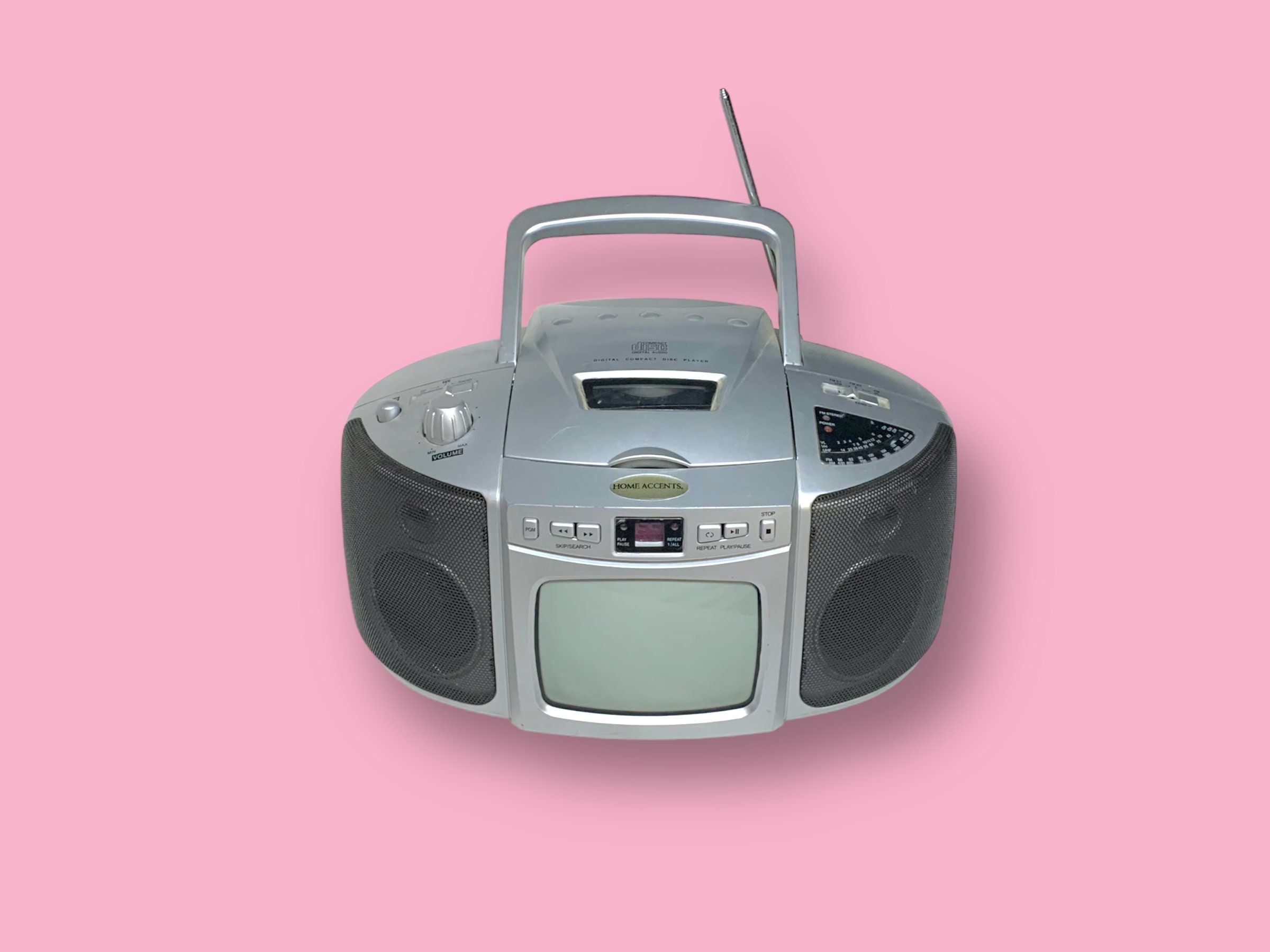 ビンテージ Y2K CD ステレオ ブームボックス プレーヤー