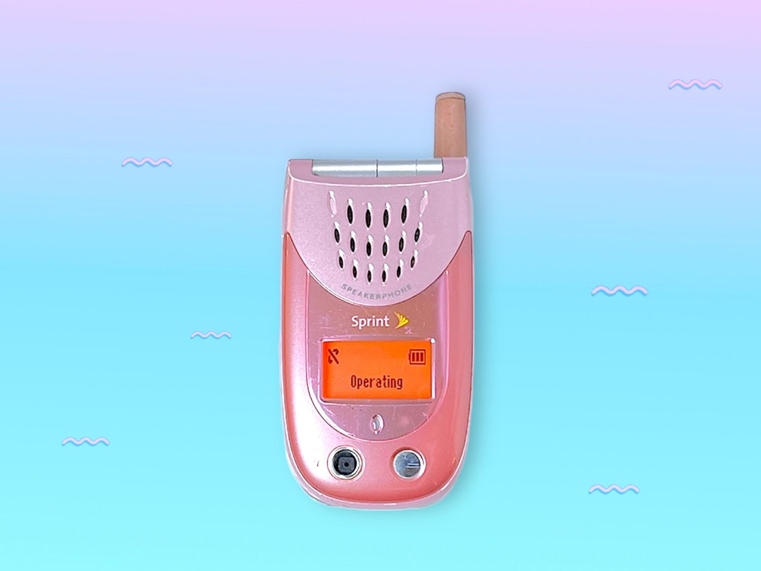 Vintage Y2K Pink Sanyo Camera Flip Cell Phone. Rare.works