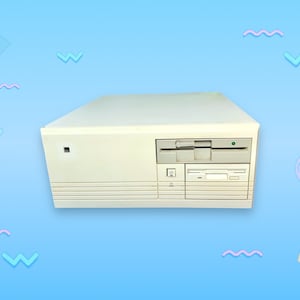 Vintage Zenith Floppy Disk Desktop Computer Tower.