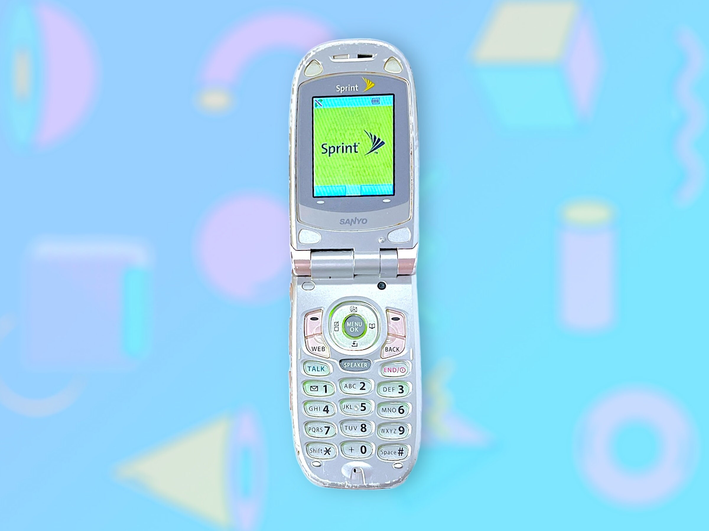 Vintage Y2K Pink Sanyo Flip Cell Phone.rare.as Is.works 