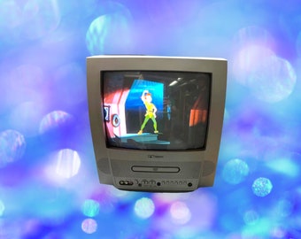 Vintage Y2K TV DVD CRT Television.As is.Works!