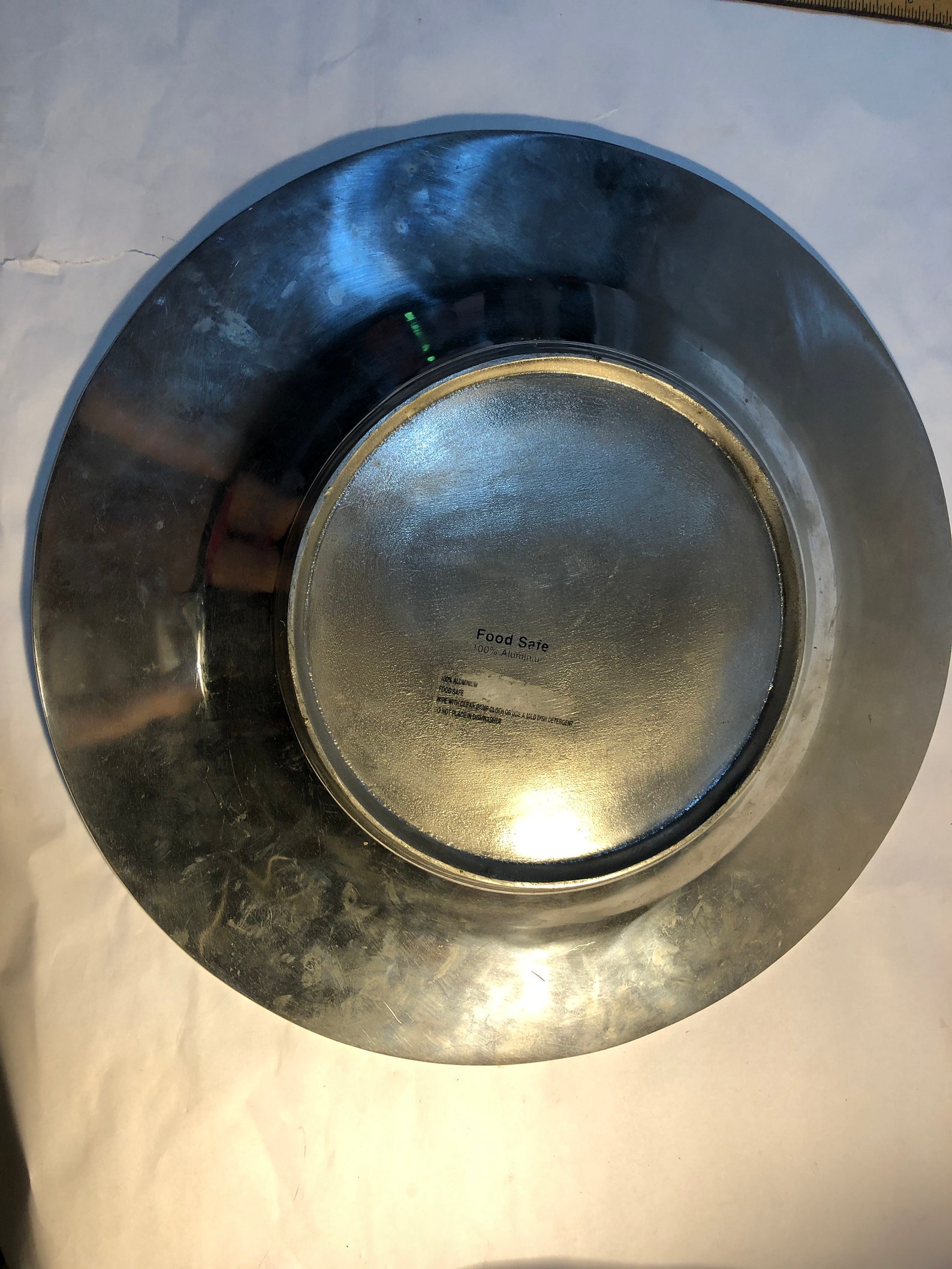 Large Round metal decorative tray Etsy