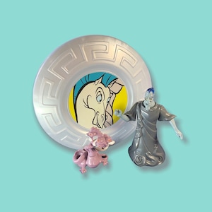 Vintage 90s Disney Hercules Cartoon Toys.