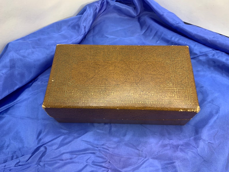 Vintage Vinyl Jewelry Box. Etsy