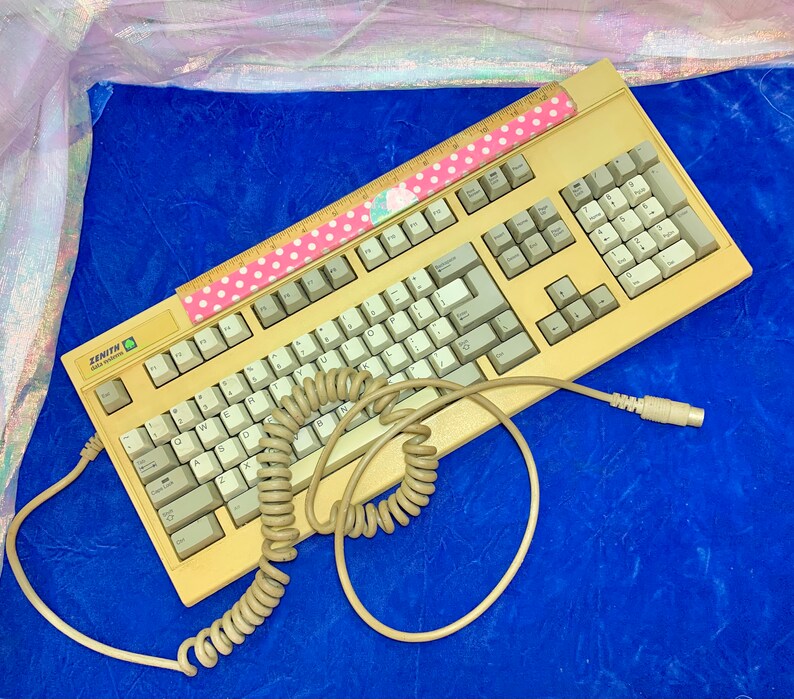 Vintage Computer Zenith Keyboard. Etsy