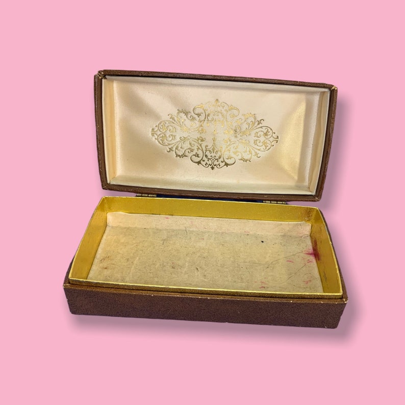 Vintage Vinyl Jewelry Box. Etsy