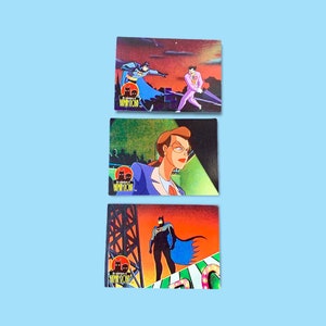 Tarjetas coleccionables vintage de Batman de los años 90
