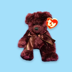 Vintage Beanie Babies Bear Beargundy.RARE
