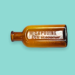 Vintage Glass Medicine Bottle.