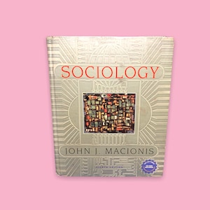 Vintage Sociology Large Text Book.