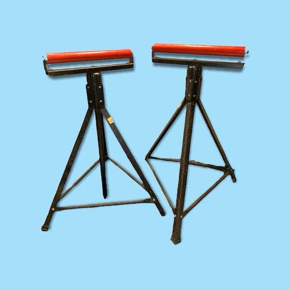 Vintage Metal Roller Stands. 